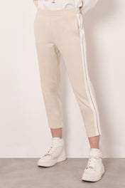 Joggers cropped con banda dettaglio