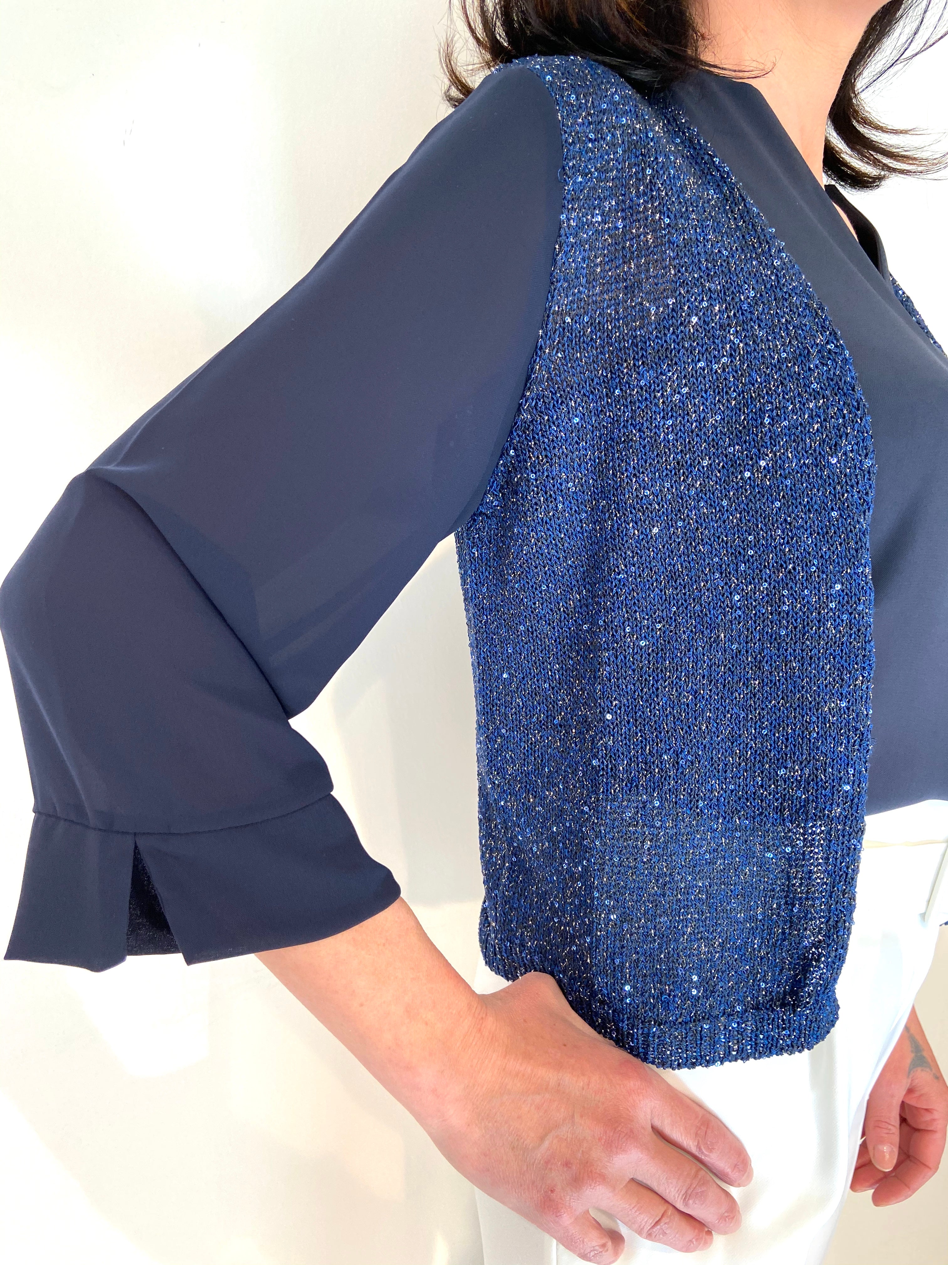 Cardigan in maglia lurex