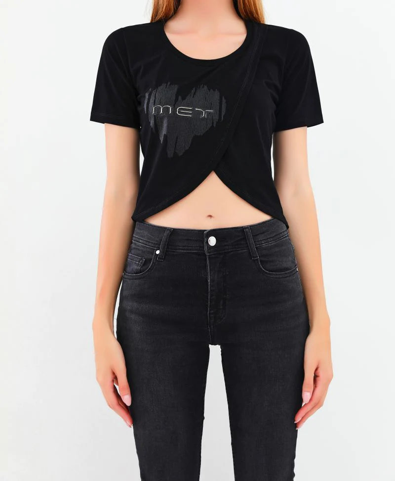 Tshirt con intreccio