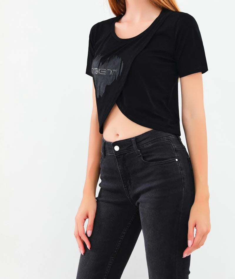 Tshirt con intreccio