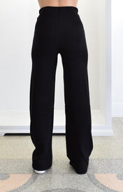Pantalone palazzo in maglia