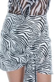 Gonna corta animalier