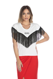 Tshirt con frange