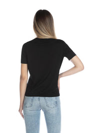 Tshirt con pailettes oro
