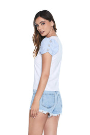 Tshirt manica a sbuffo