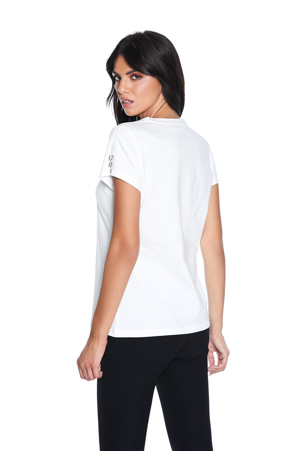 Tshirt con dettagli nelle maniche