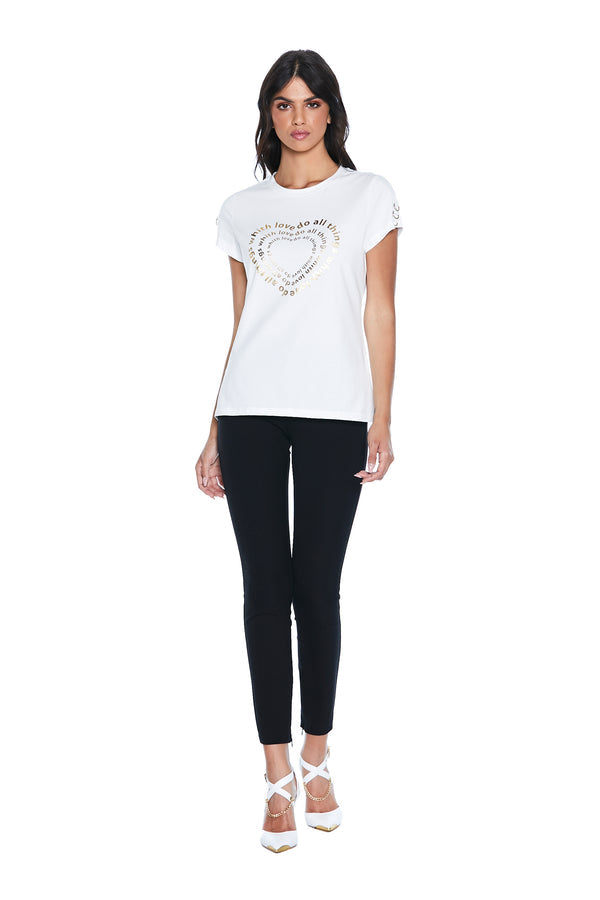 Tshirt con dettagli nelle maniche