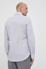 Camicia micro-fantasia stretch