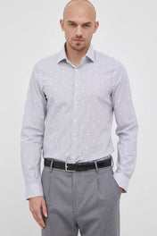 Camicia micro-fantasia stretch