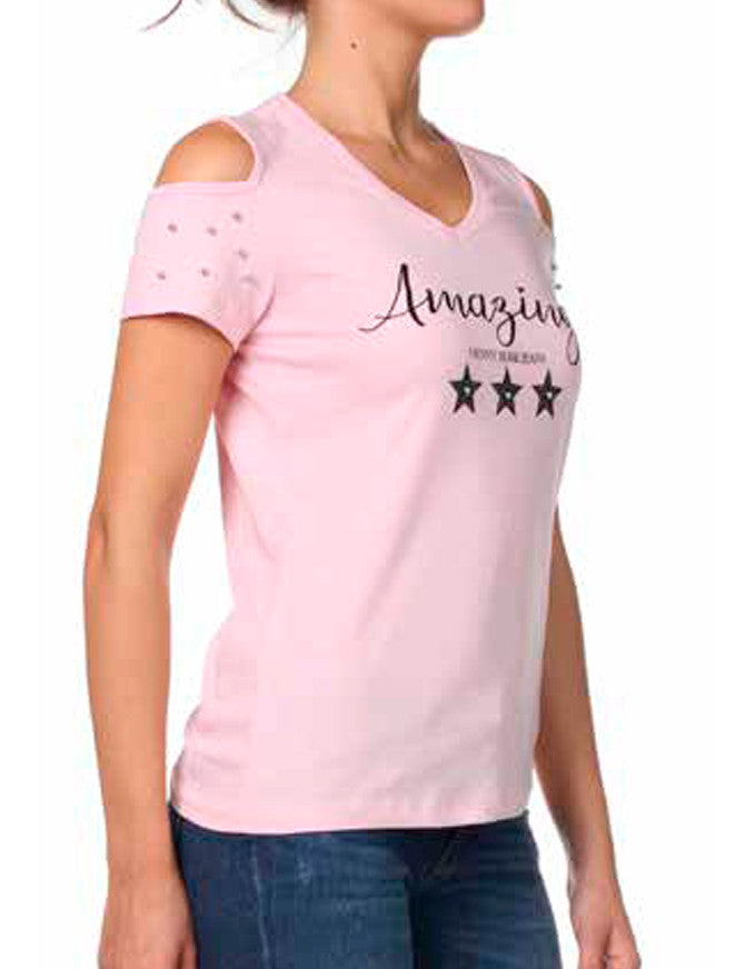 Tshirt AMAZING con borchie