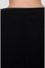 Maglia girocollo in viscosa nero