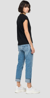 T-shirt in jersey con ricamo
