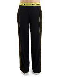 Pantalone a palazzo con plissè laterale