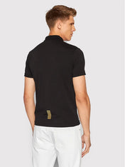 Polo cotone EA7 nero