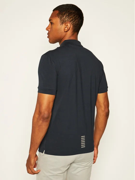 Polo cotone EA7 blu
