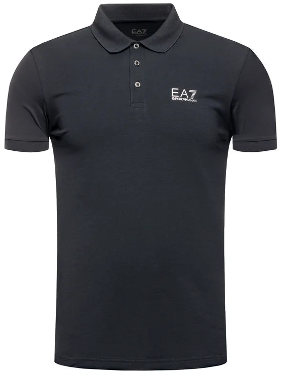 Polo cotone EA7 blu