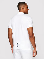 Polo cotone EA7 bianco