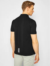 Polo cotone EA7 nero