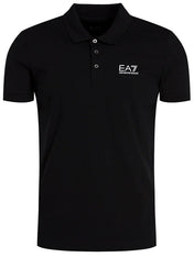 Polo cotone EA7 nero