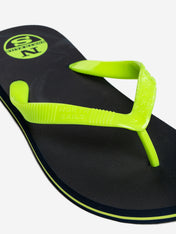 Infradito nera e gialla lime
