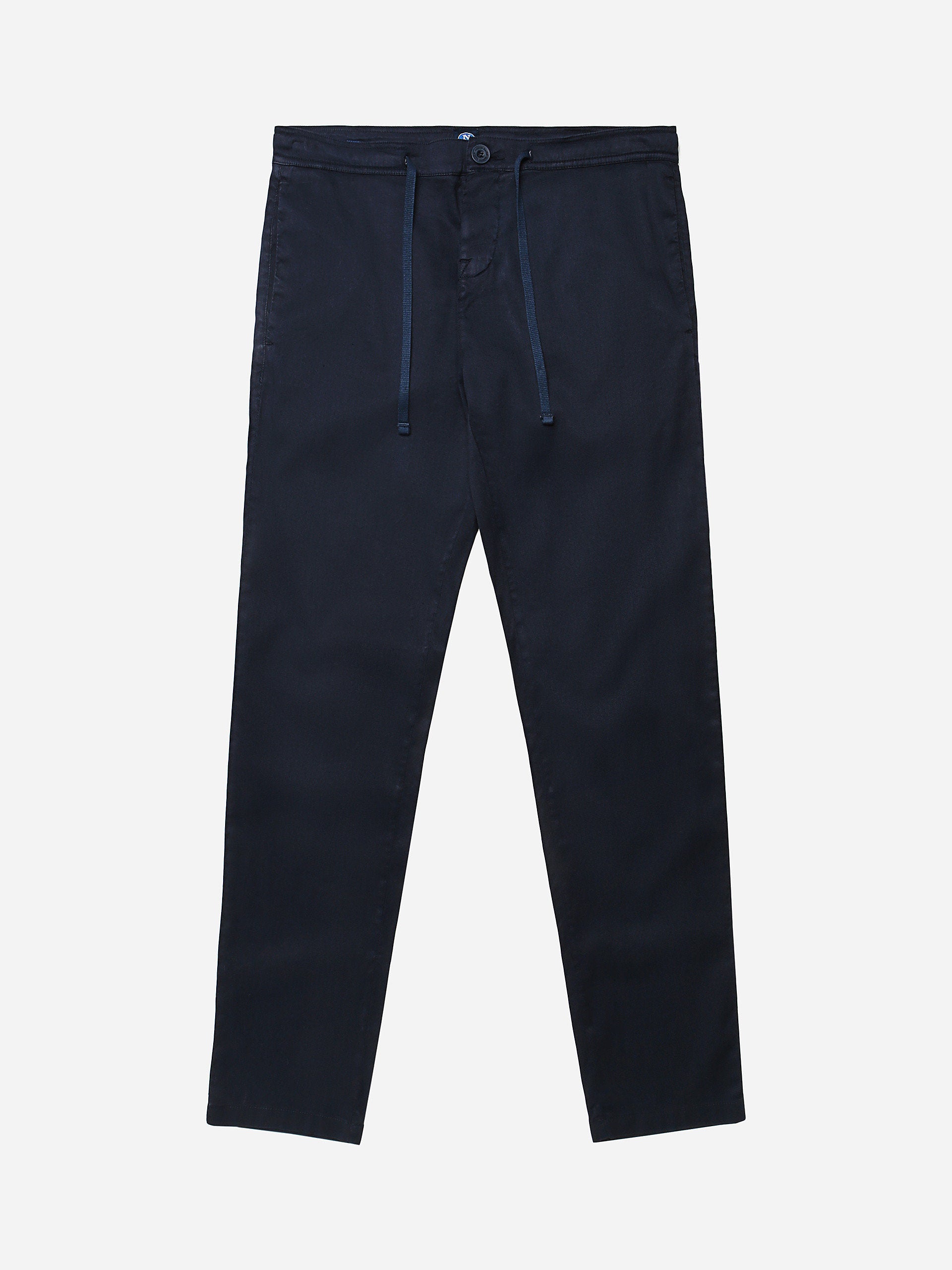 Panta chino con coulisse blu navy