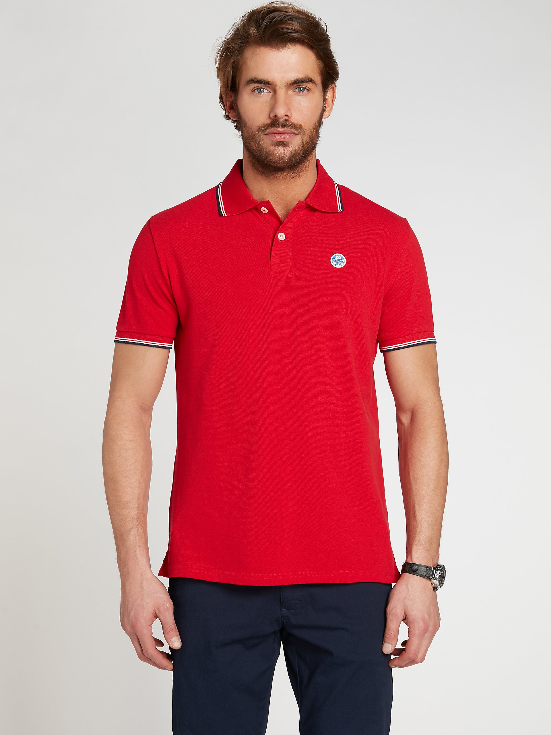 Polo rossa in piquet