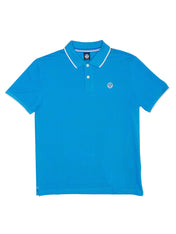 Polo azzurra in piquet