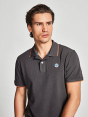 Polo grigia in piquet