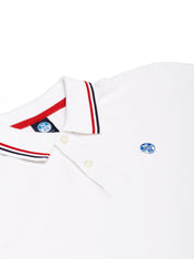 Polo in piquet bianca