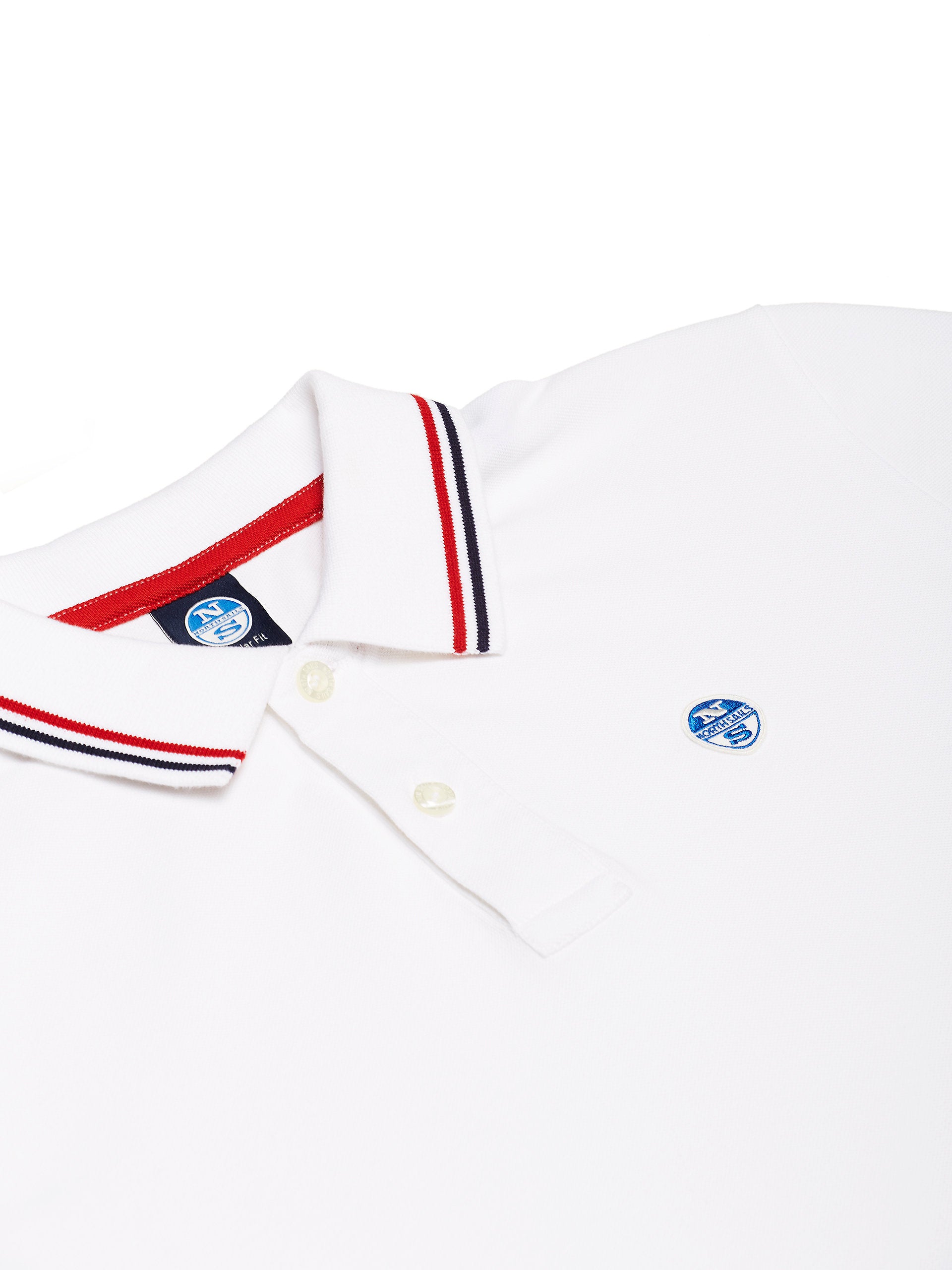 Polo in piquet bianca