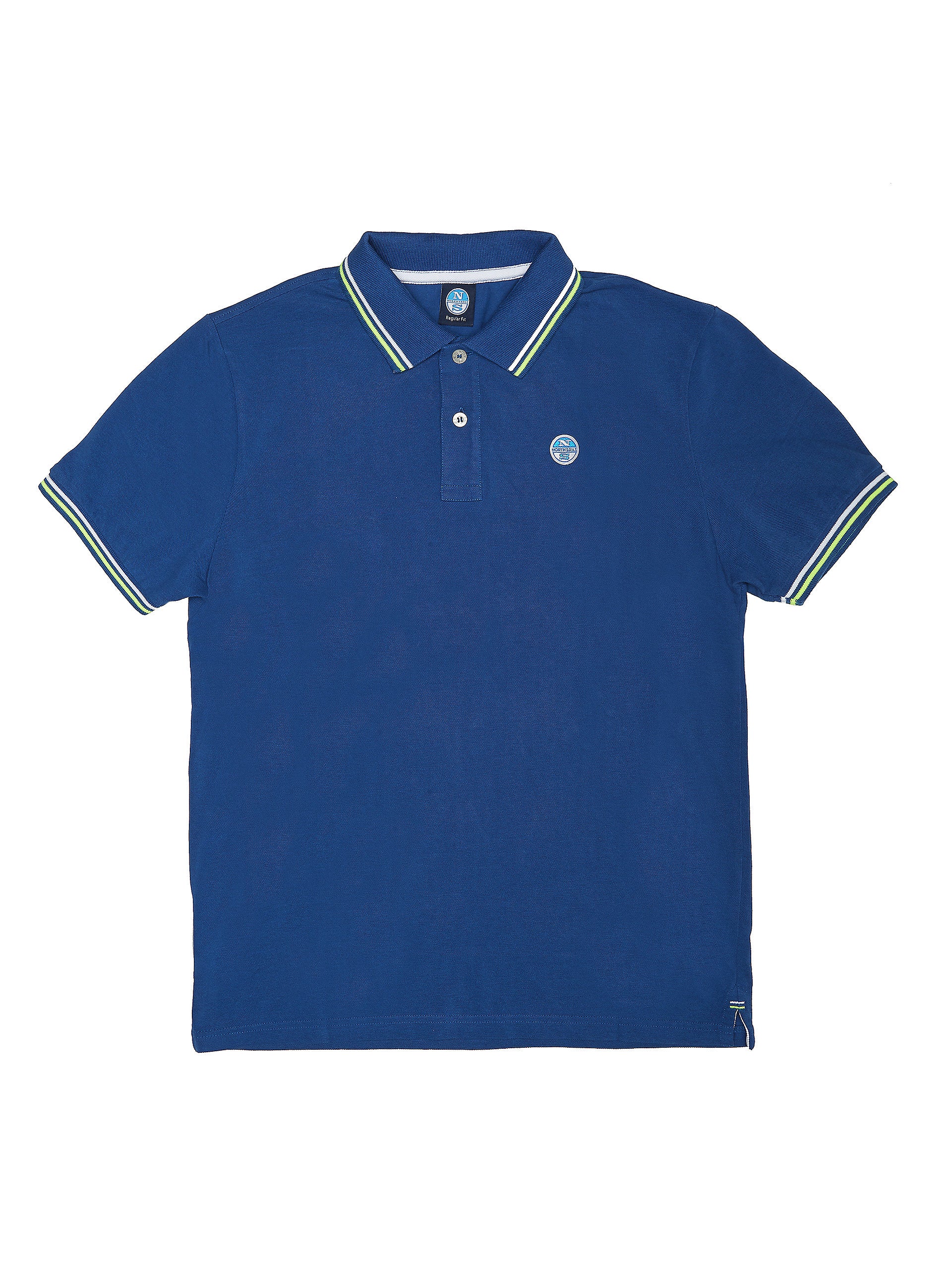 Polo in piquet bluette