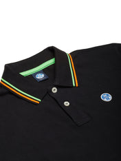 Polo in piquet nera