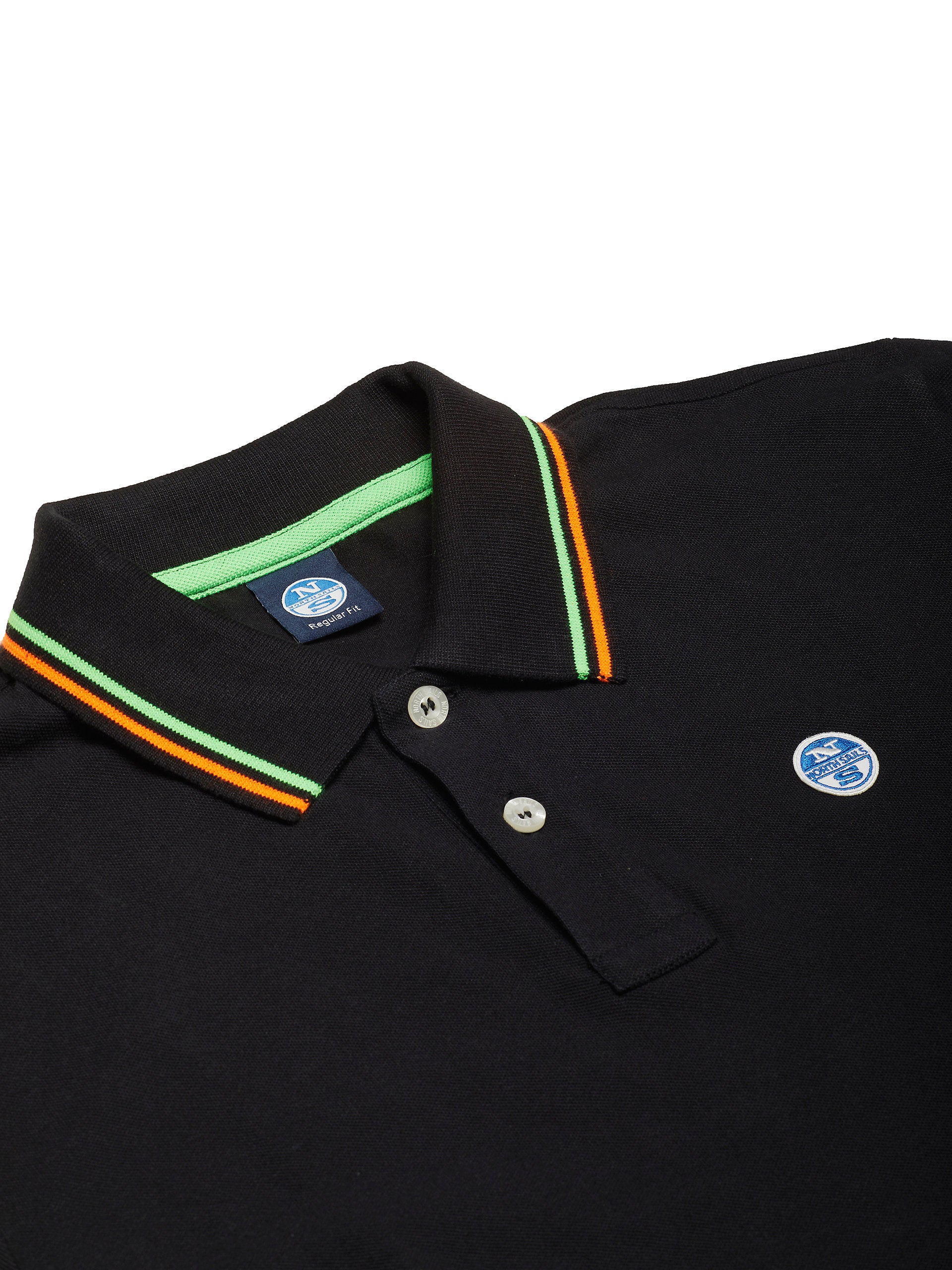 Polo in piquet nera