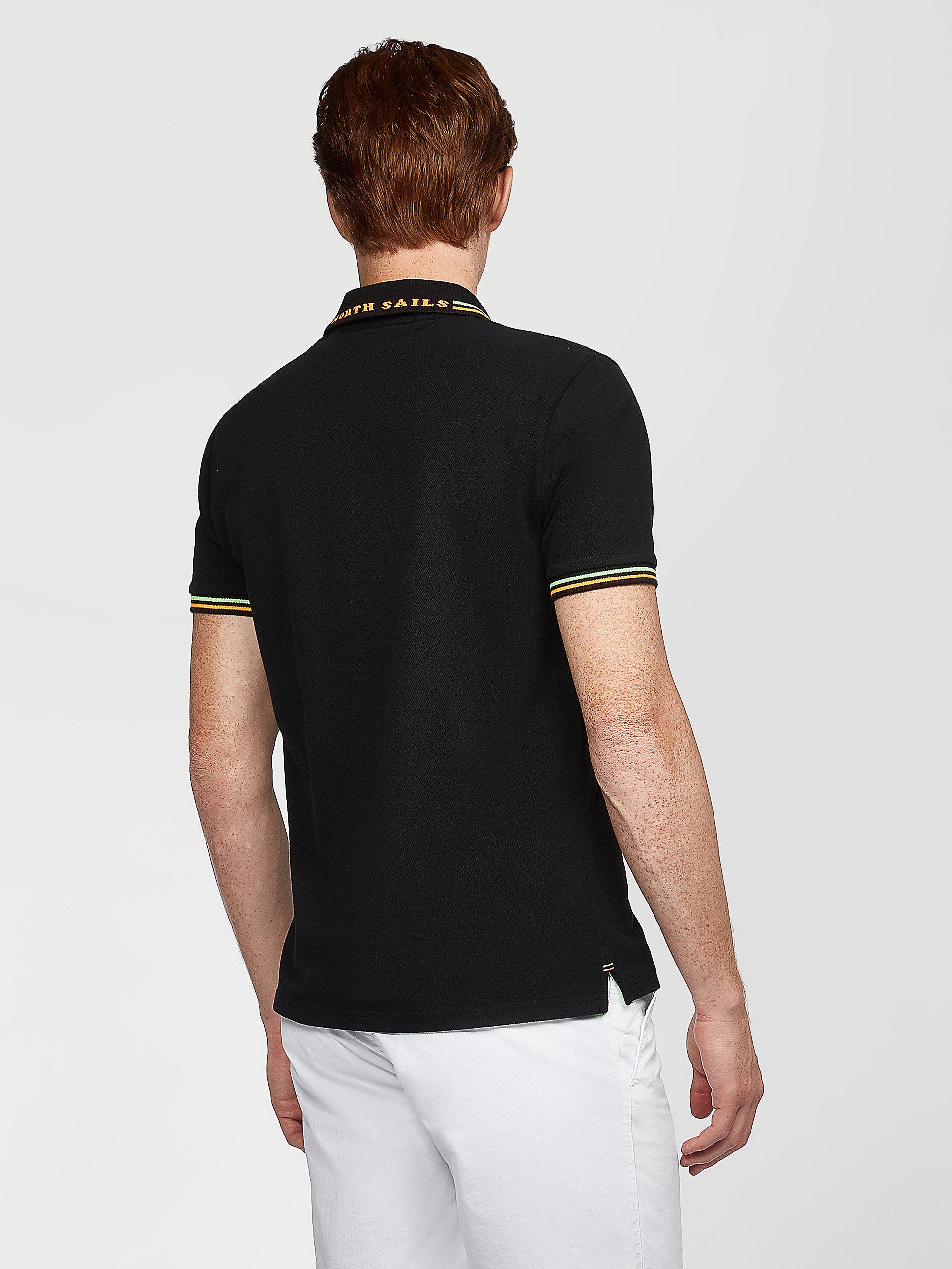 Polo in piquet nera