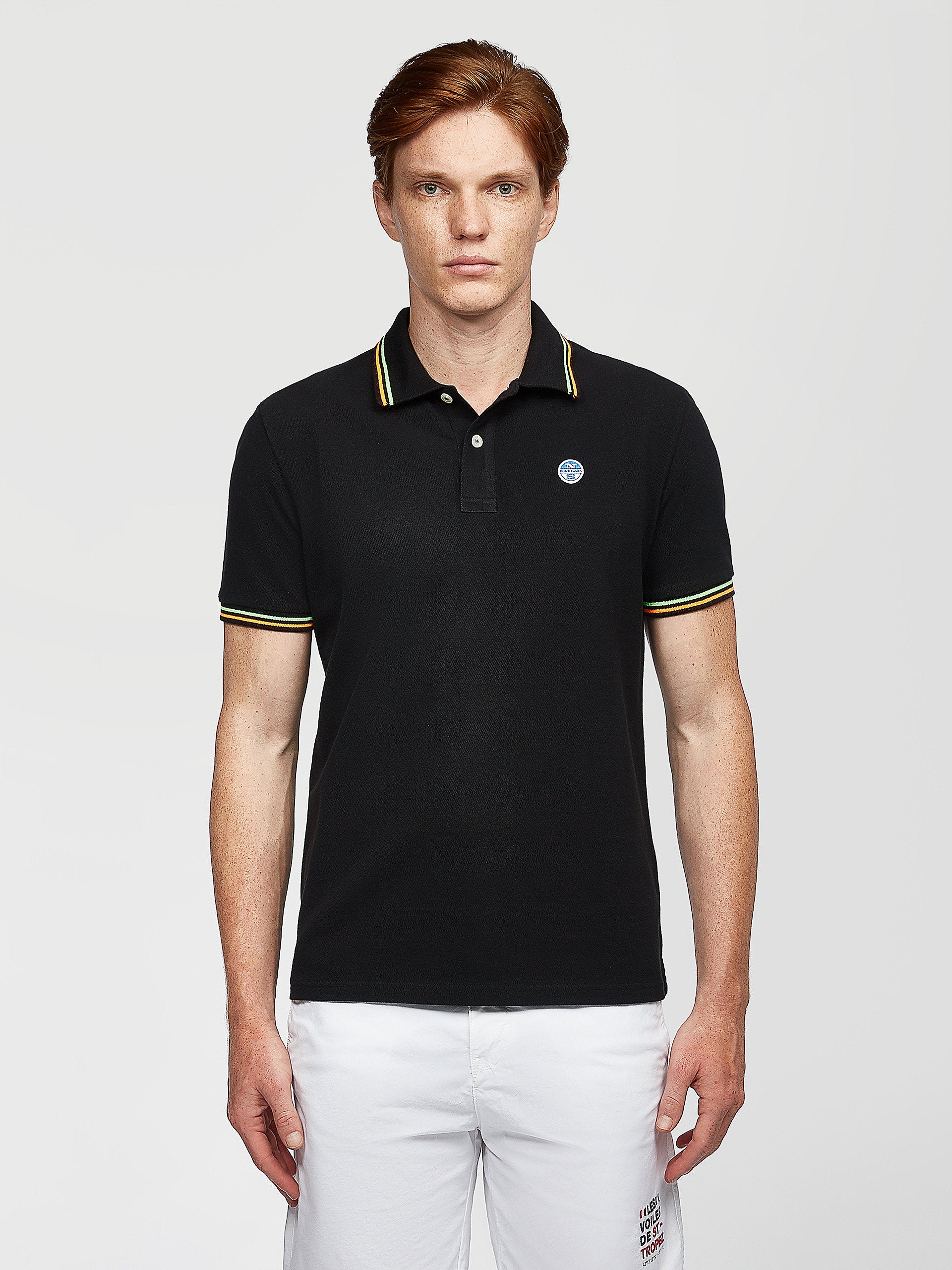 Polo in piquet nera