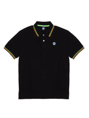 Polo in piquet nera