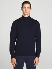 Maglia in lana con mezza zip