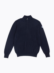 Maglia in lana con mezza zip