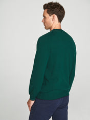 Maglia girocollo lana e cachemire