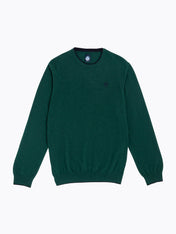 Maglia girocollo lana e cachemire