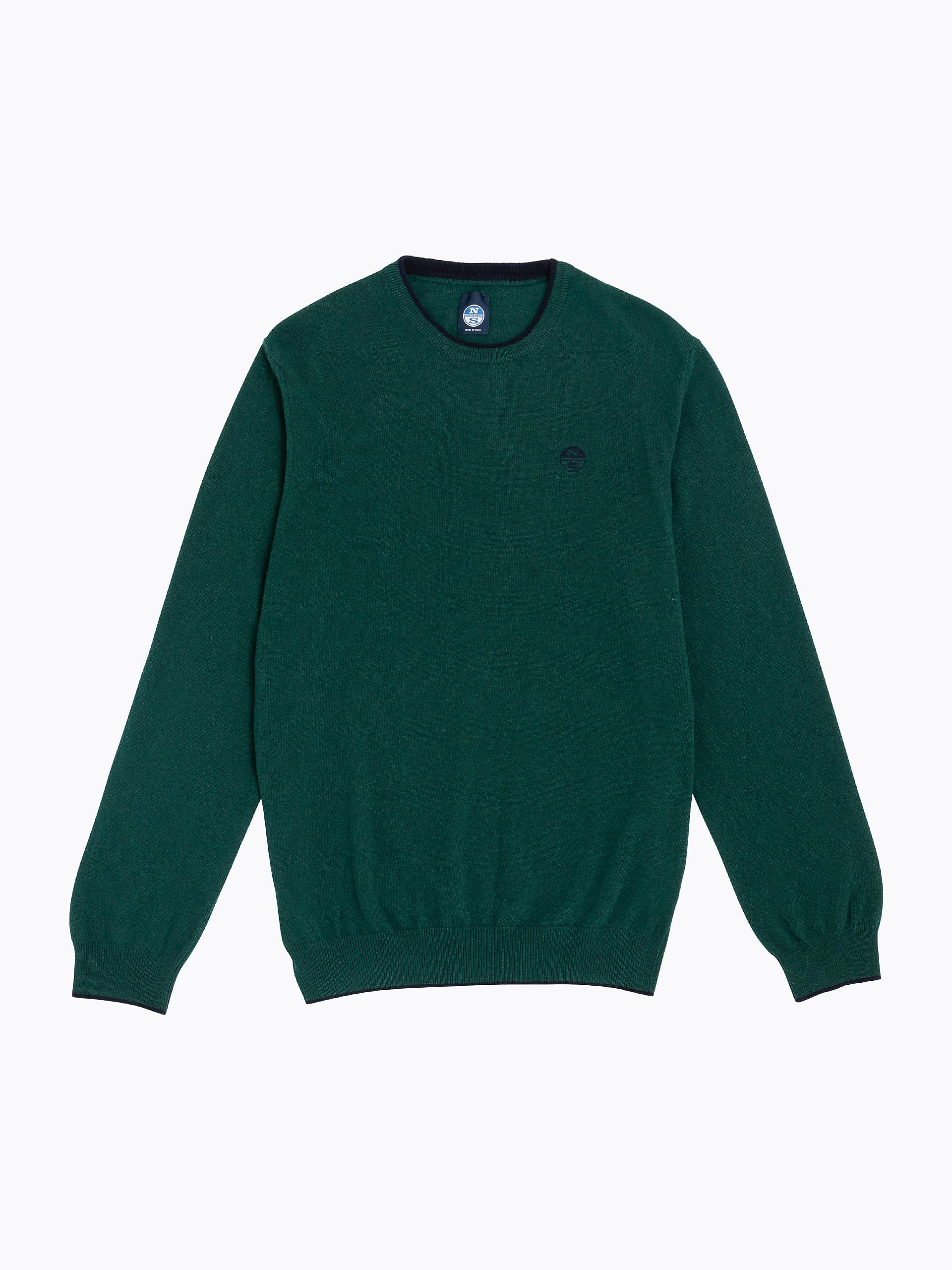 Maglia girocollo lana e cachemire