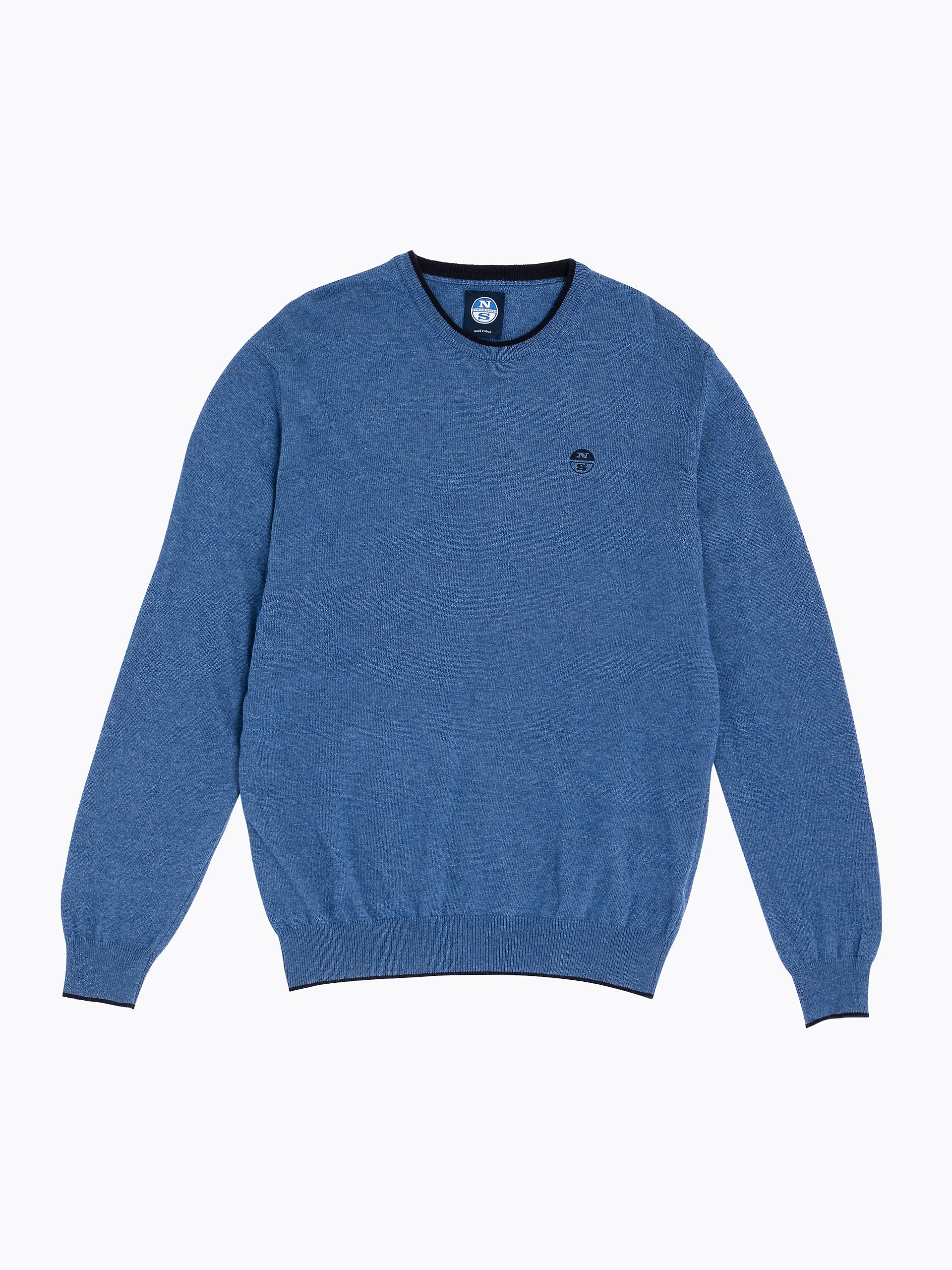 Maglia girocollo lana e cachemire