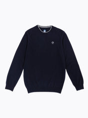 Maglia girocollo lana e cachemire