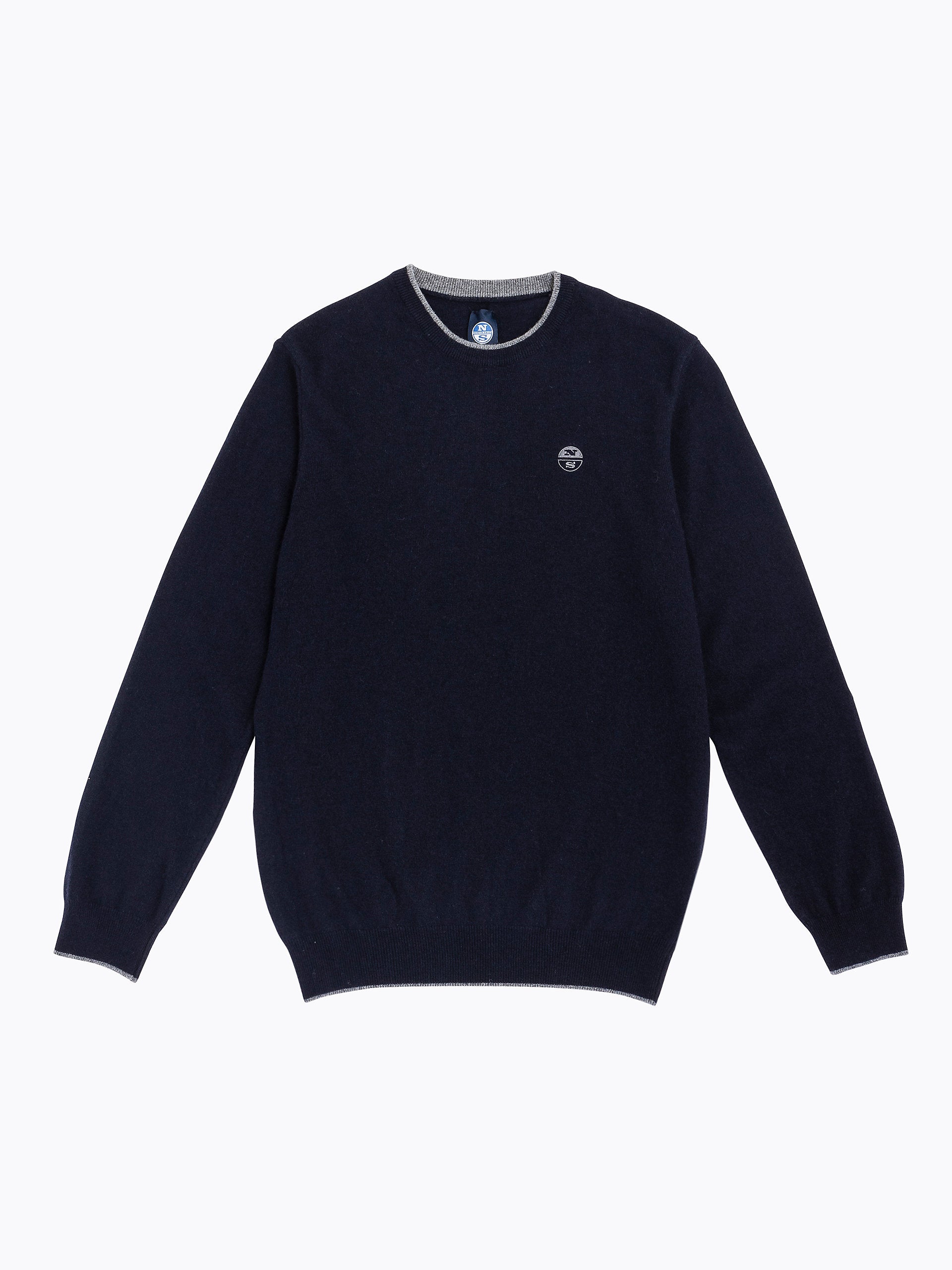 Maglia girocollo lana e cachemire