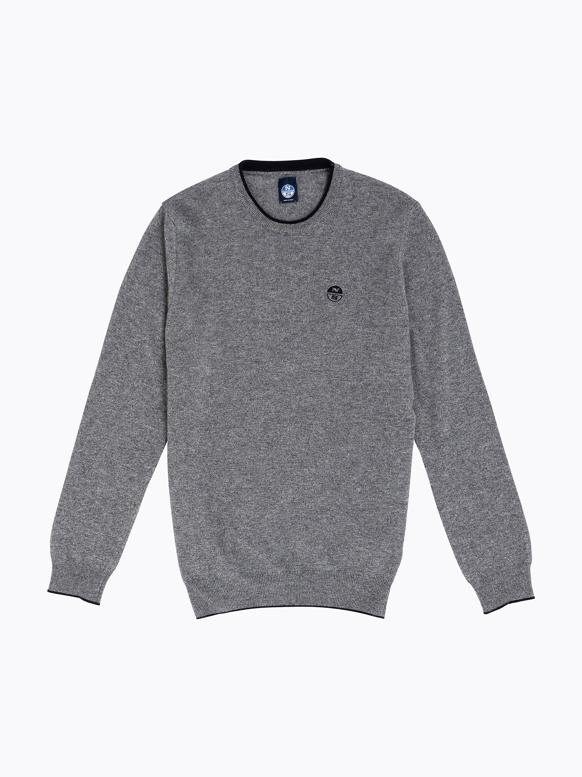 Maglia girocollo lana e cachemire