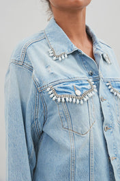Giacca in jeans over