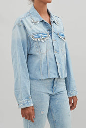 Giacca in jeans over