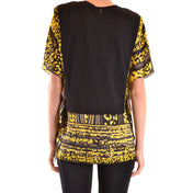 Blusa animalier gialla e nera