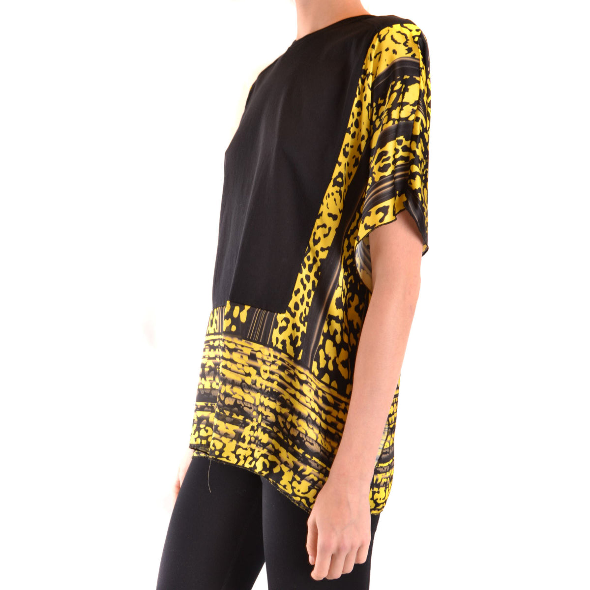 Blusa animalier gialla e nera