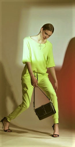 Felpa verde fluo